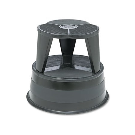 Cramer Industries Cramer, KIK-STEP STEEL STEP STOOL, 2-STEP, 350 LB CAPACITY, 16in DIA. X 14.25H, BLACK 100192